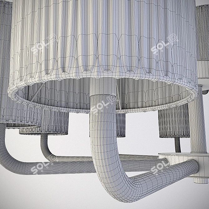 Elegant Glow Chandelier 3D model image 3