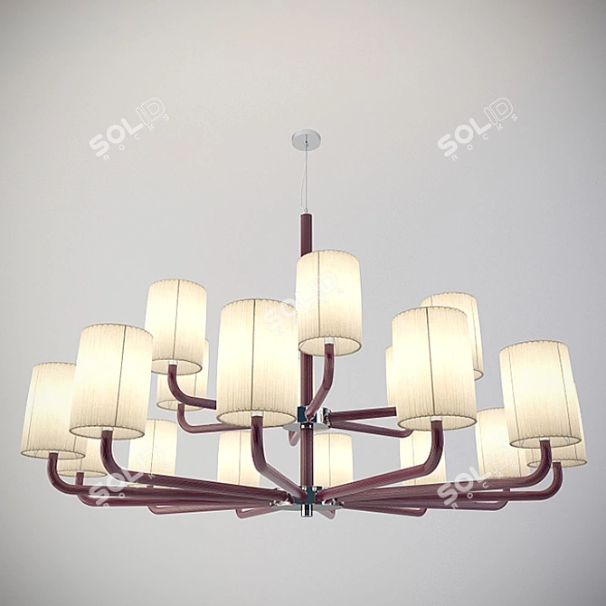 SYLCOM Chandelier - Elegant and Modern 3D model image 2