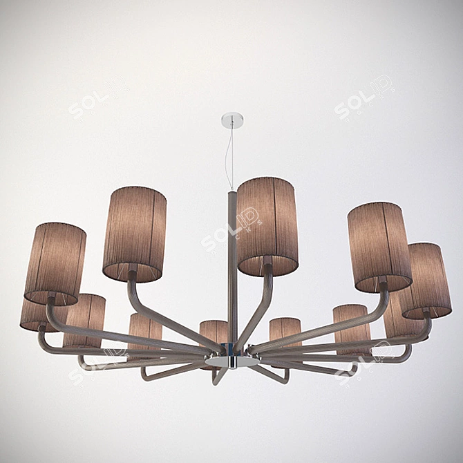 SYLCOM Modern Chandelier (2120/12 K FU) 3D model image 2