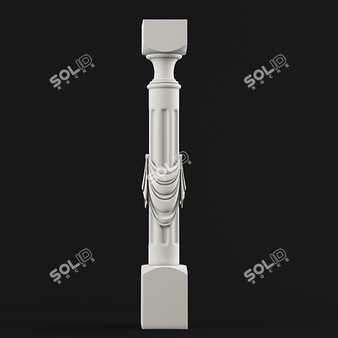 Elegant Column Stand: Enhance Your Decor 3D model image 1