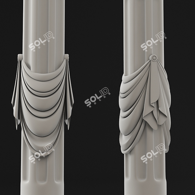 Elegant Column Stand: Enhance Your Decor 3D model image 2