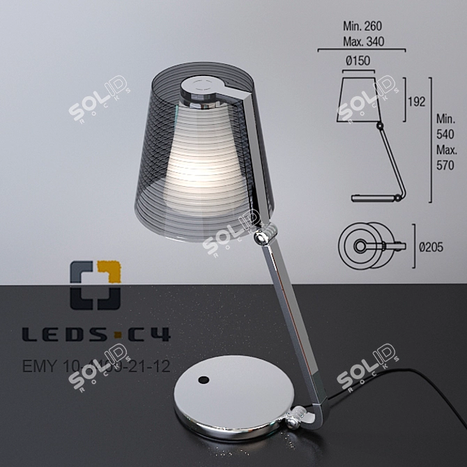 Modern EMY Table Lamp - LEDS-C4 3D model image 2