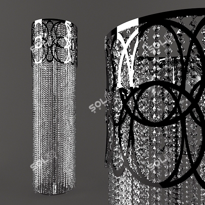 Elegance in Chrome: Mantellassi Lamp 3D model image 1