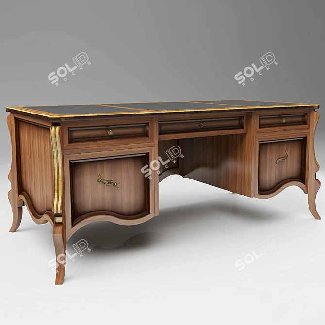 Cezanne Office Table 3D model image 1