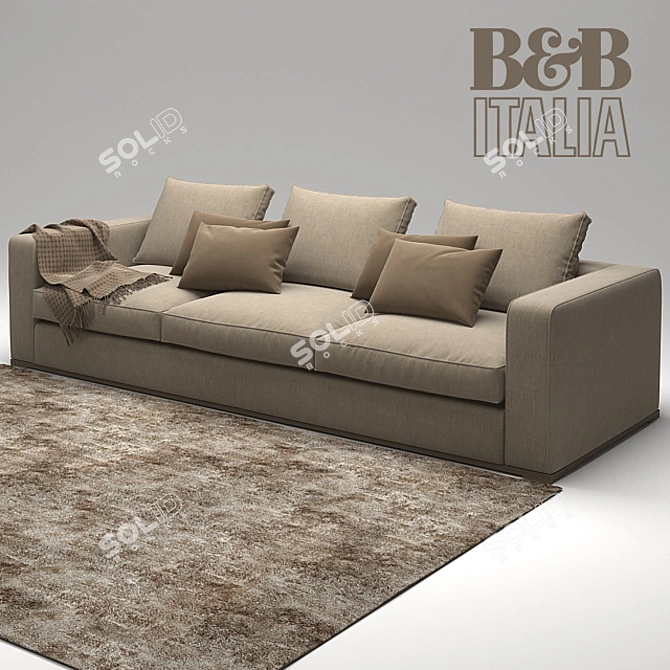 Maxalto B&B Italia Omnia Sofa 3D model image 2