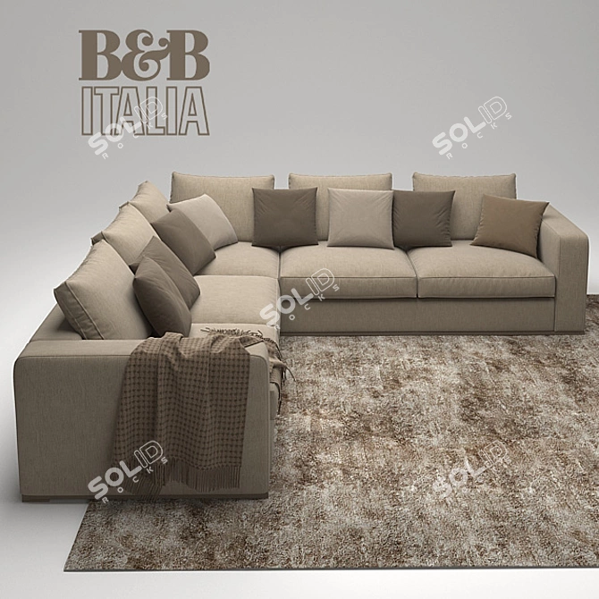 Maxalto B&B Italia Omnia Sofa 3D model image 1