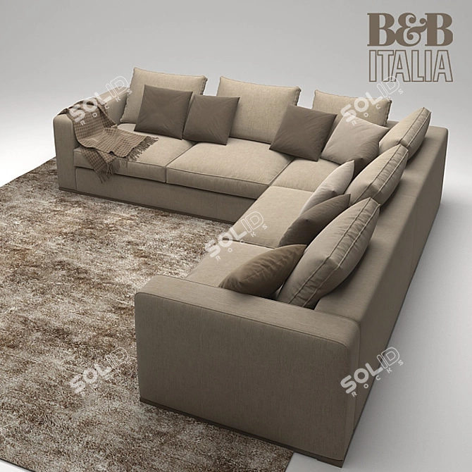 Maxalto B&B Italia Omnia Sofa 3D model image 2