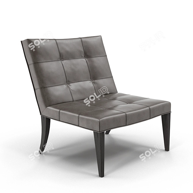 Elegant Sweeney Club Chair 3D model image 1