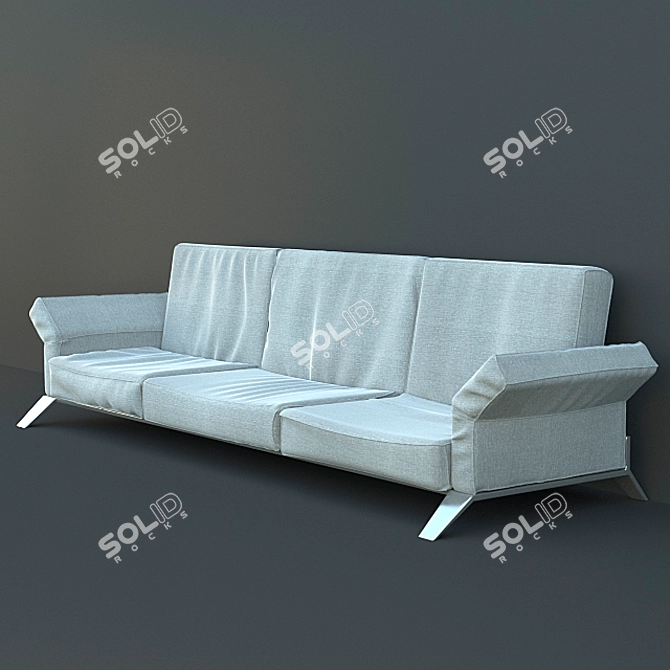 Comfort Collection: Spacious Sofas & Stylish Armchairs 3D model image 3