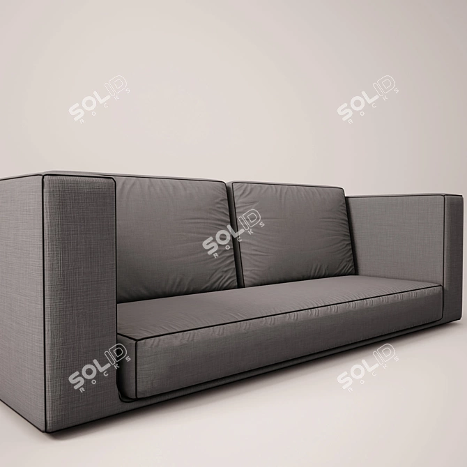 Modern Style Textile Sofa 3D model image 2