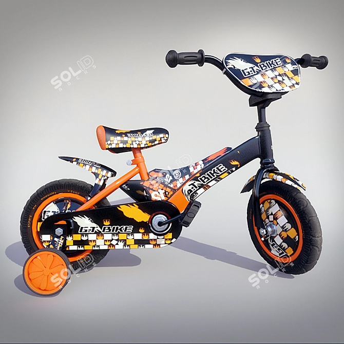 Sleek Open-Frame Bicycle 3D model image 1