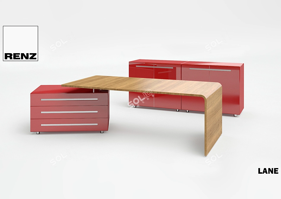 Stylish Office Furniture: Wilhelm Renz LANE Collection 3D model image 1