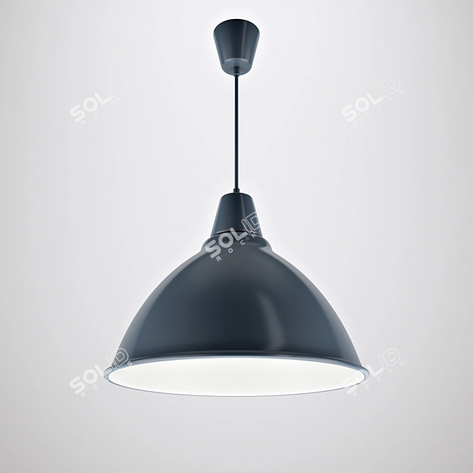 Sleek Pendant Light Fixture 3D model image 1