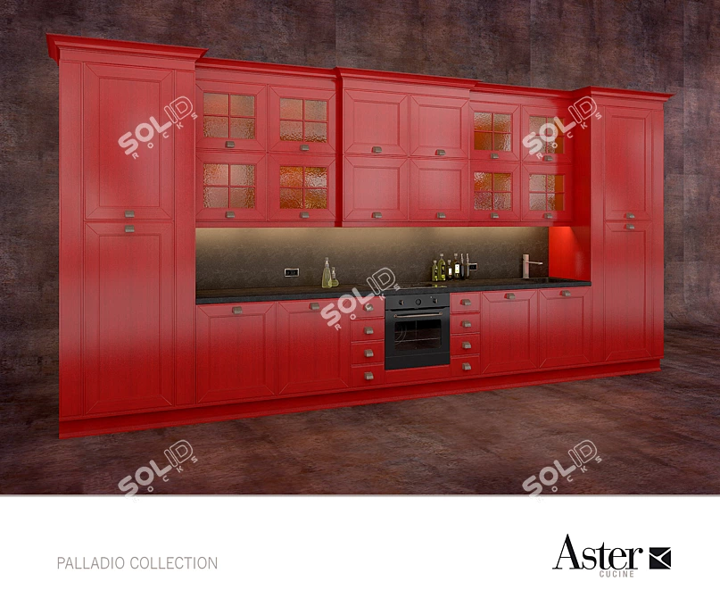 Elegant Eucalyptus: Aster Palladio 3D model image 1