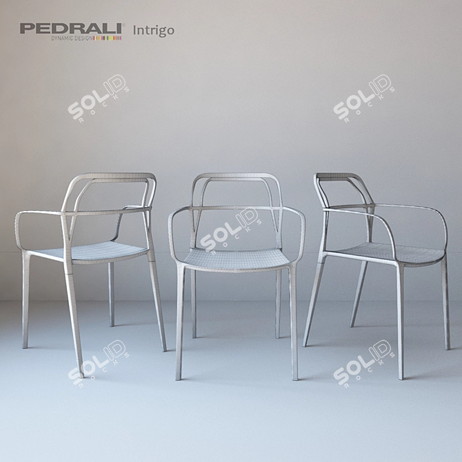 Twisted Elegance: Intrigo Seating 3D model image 2