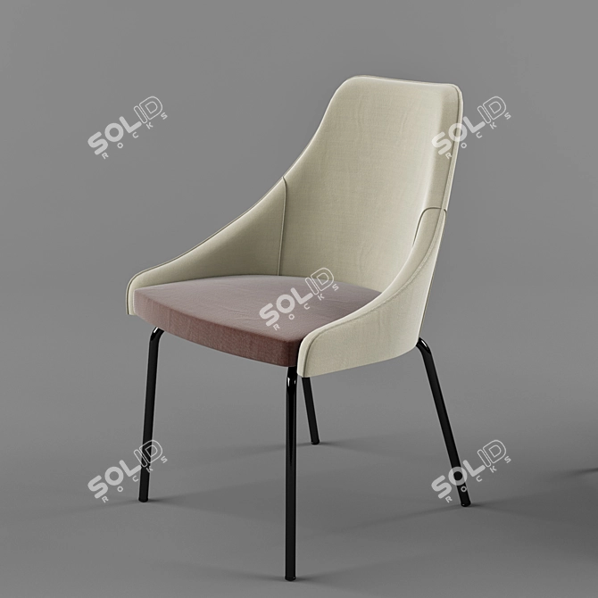 Kontea Metalmobil Chair - Sleek Design 3D model image 3