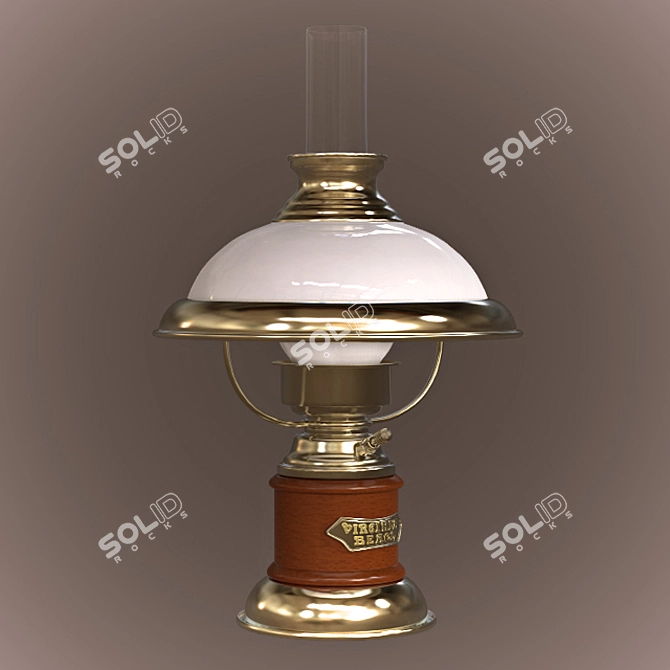 Modern Metallic Table Lamp 3D model image 1