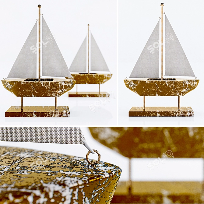 Nautical Delight: Decorative Ship 3D model image 1