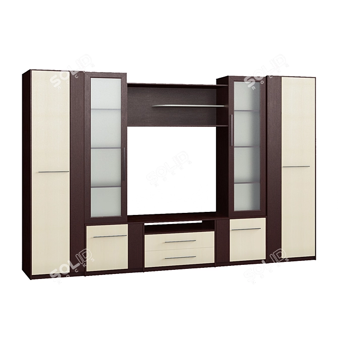 Contrast Allure Wall Cabinet 3D model image 1