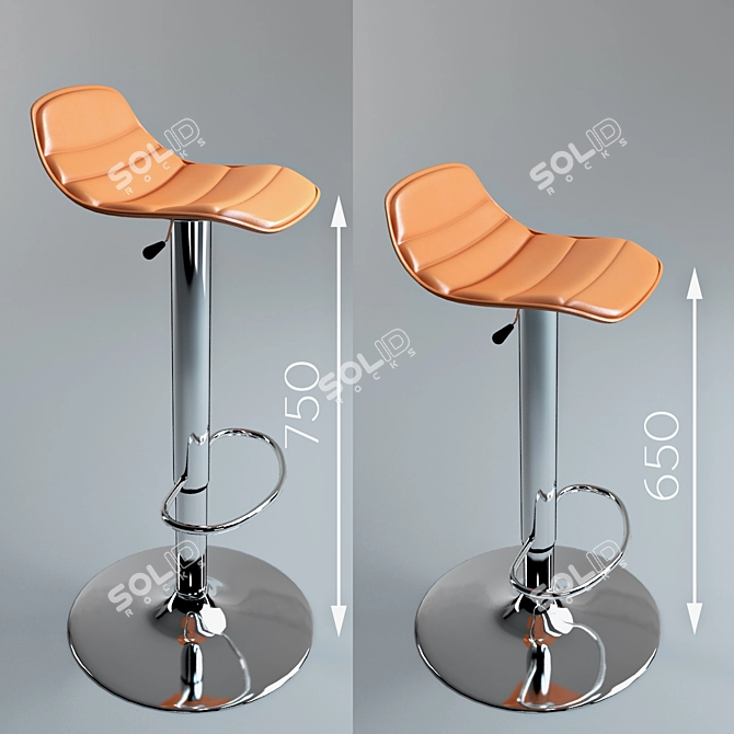 Barstool  Alhambra - Modern and Elegant 3D model image 2