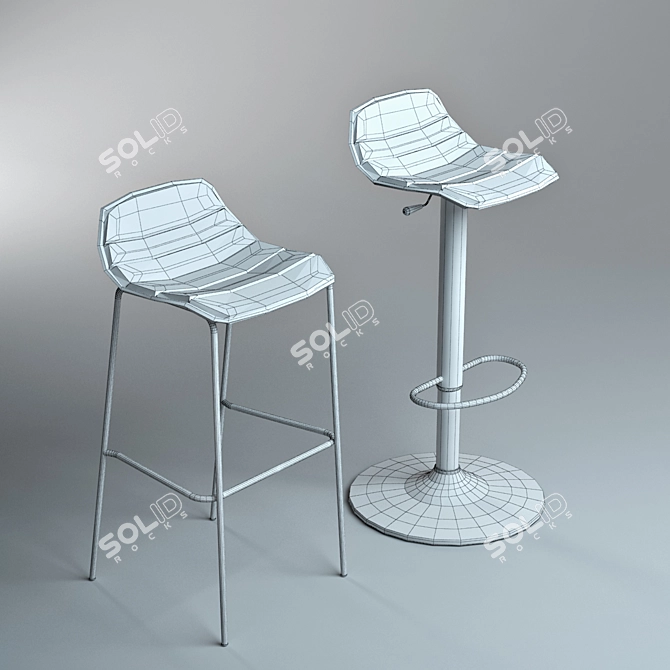 Barstool  Alhambra - Modern and Elegant 3D model image 3