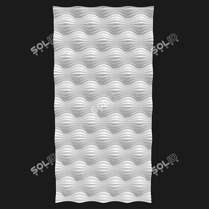 Seamless 3D Panel: 600x1200mm 3D model image 1