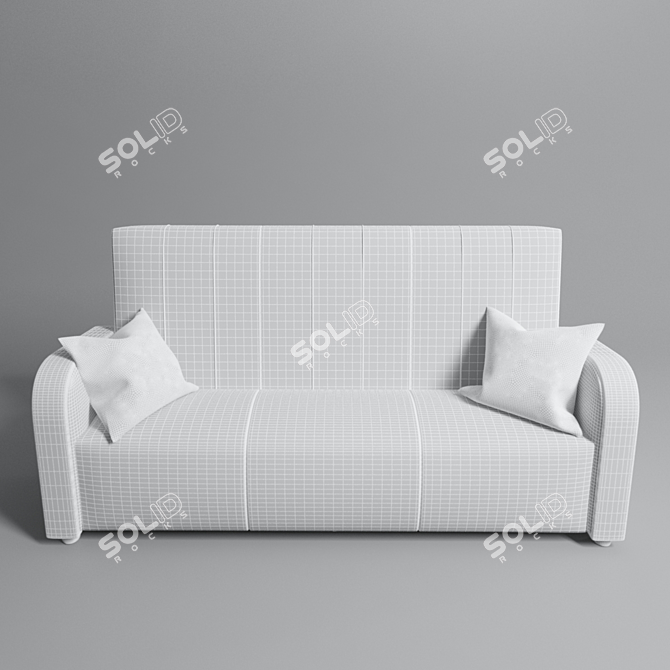 Vintage-inspired Art Deco Sofa / The Orleans 3D model image 2