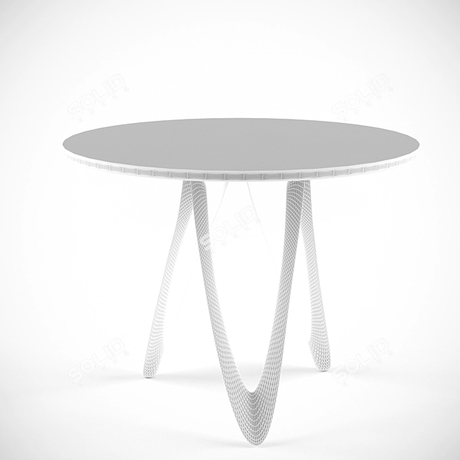 Prismea Round Glass Table 3D model image 2