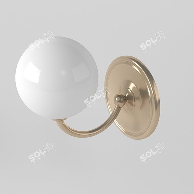 Elegant Wall Sconce 3D model image 2