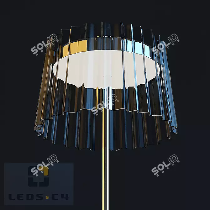 Modern LEDS.C4 IRIS Floor Lamp 3D model image 1