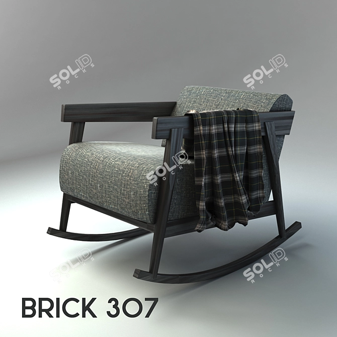 Brick 307 | Armchair: Modern Elegance for Comfort 3D model image 1