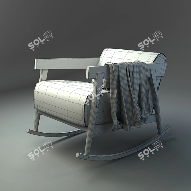 Brick 307 | Armchair: Modern Elegance for Comfort 3D model image 2