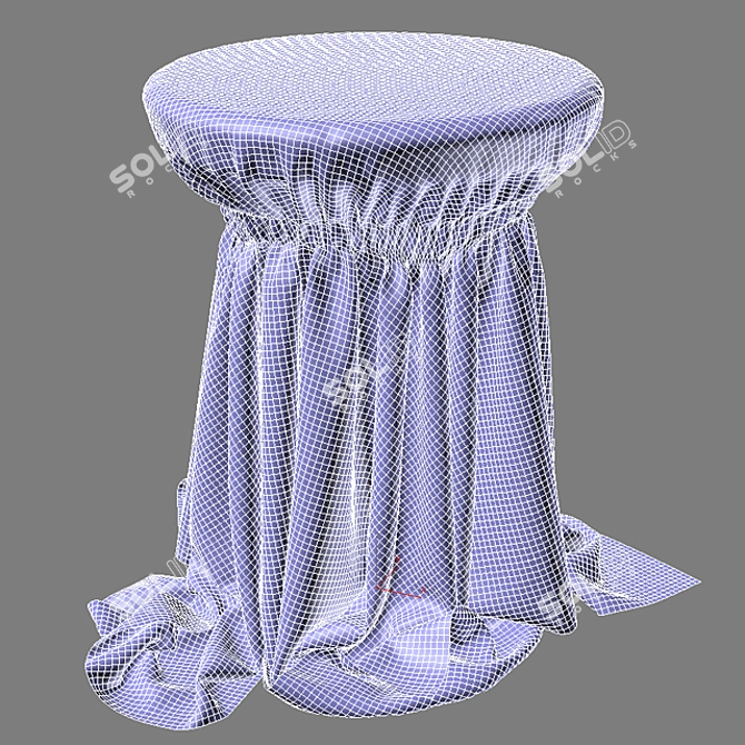 Mini Tablecloth: Stylish and Practical 3D model image 2