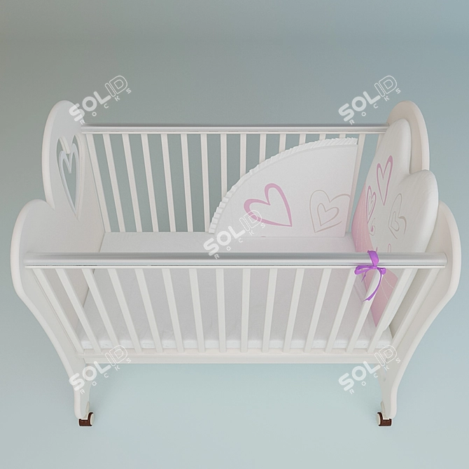 Palibo Love: Premium Cot for Your Little One 3D model image 2