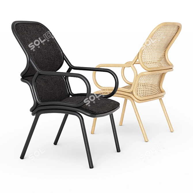 Stylish Frames Chairs by Hayon 3D model image 1