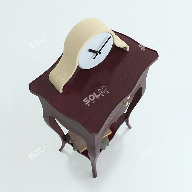 Elegant Daisy Nightstand 3D model image 2