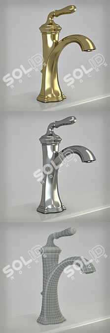 Kohler K_193 Faucet: Sleek Design, Multiple Finishes 3D model image 3