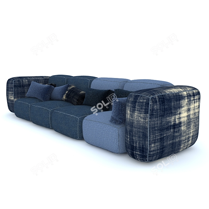 Versatile Modular Sofa Set 3D model image 1