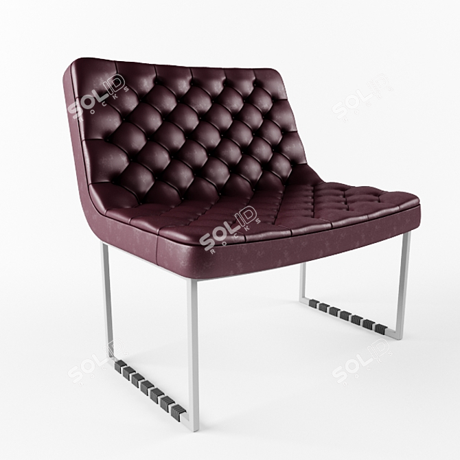 Modern Armchair with Cod AC 22 Design 3D model image 1