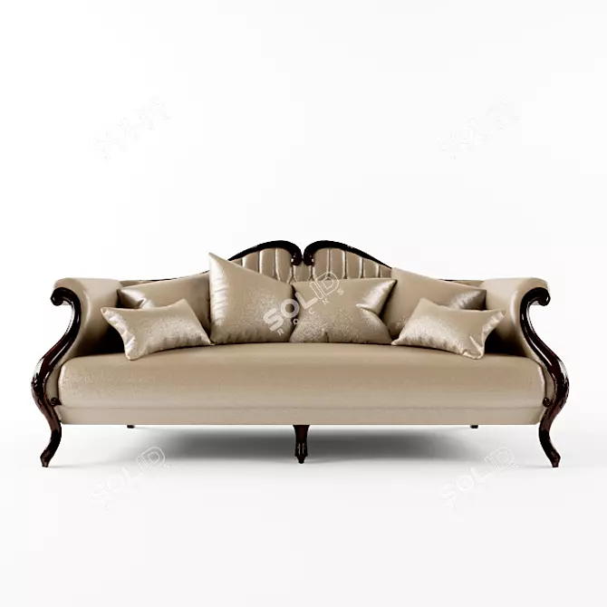 Elegant Grand Cru Sofa 3D model image 1