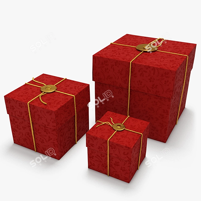 Title: Ikea FRAMSTÄLLA Gift Box 3D model image 2