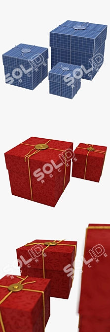 Title: Ikea FRAMSTÄLLA Gift Box 3D model image 3