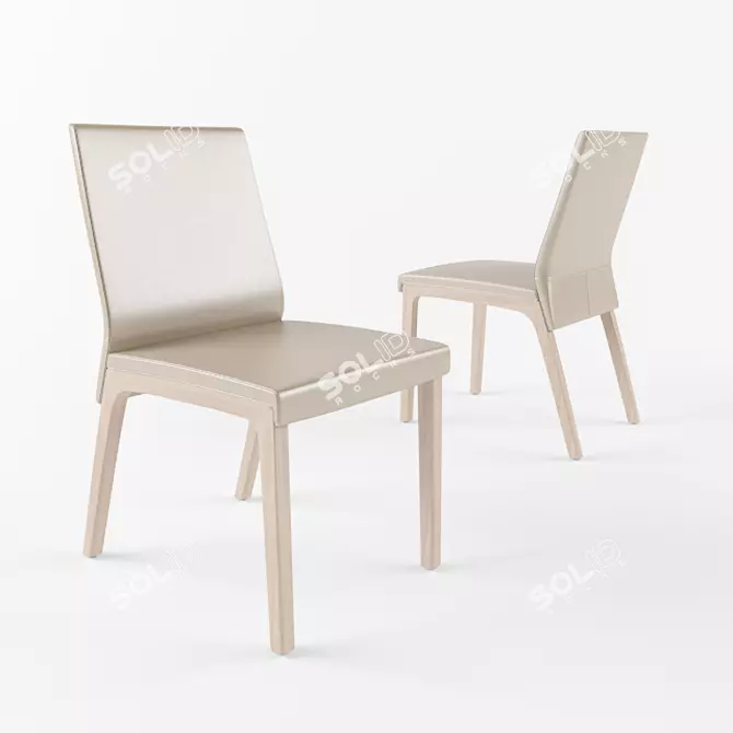 Elegant Benz 675 Chair 3D model image 1