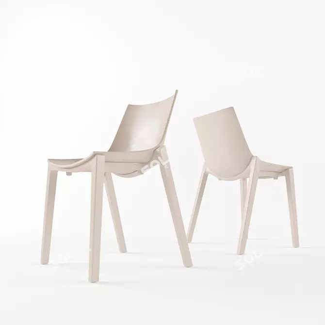Elegance Dining Chair 3D model image 2