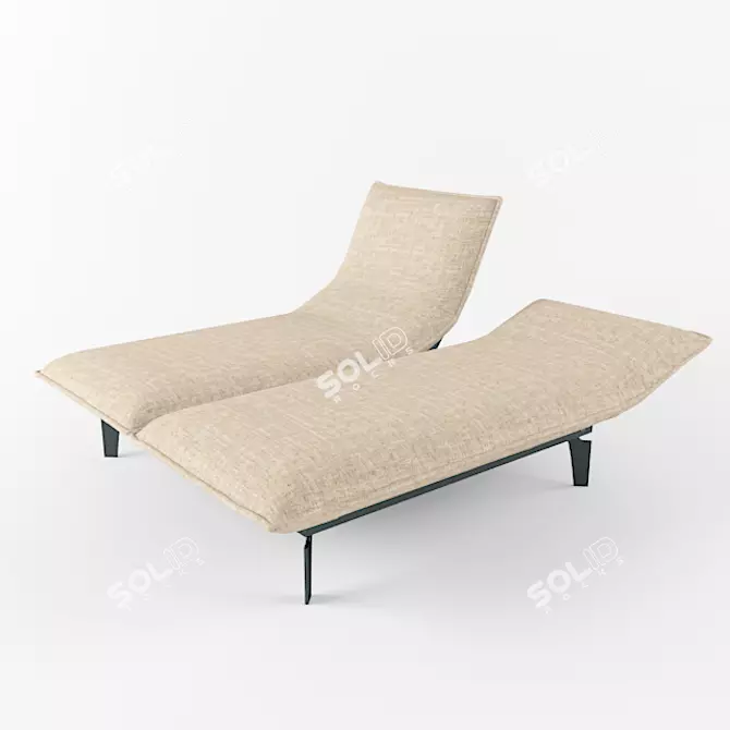 Modern and Chic Rolf Benz Sofa 3D model image 1