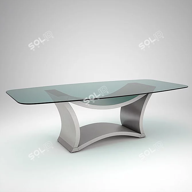 Elegance Defined: Selva Dining Table 3D model image 1