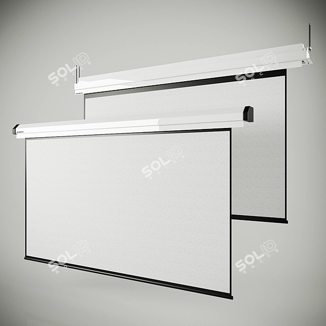 3D Projection Screen: Immersive Visuals! 3D model image 1