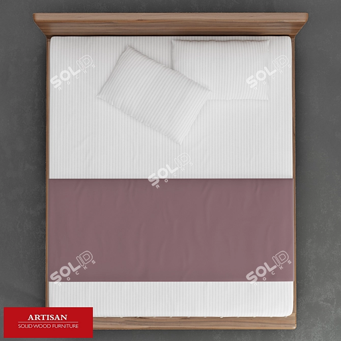 Invito Bed: Artisan's Masterful Collection 3D model image 2