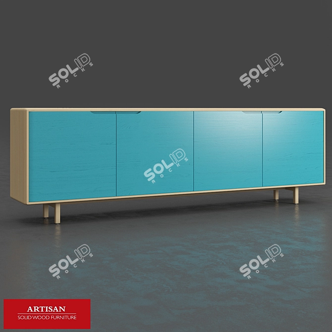 Artisan Invito Sideboard: Exquisite Craftsmanship 3D model image 1