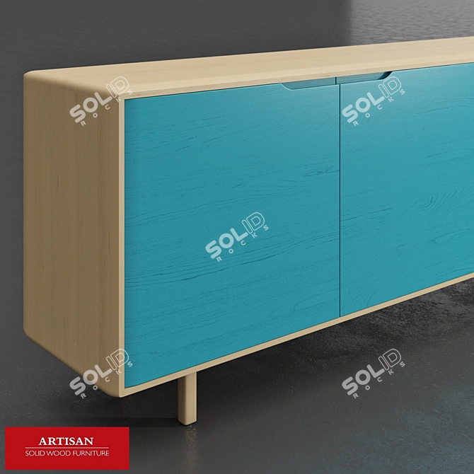 Artisan Invito Sideboard: Exquisite Craftsmanship 3D model image 2